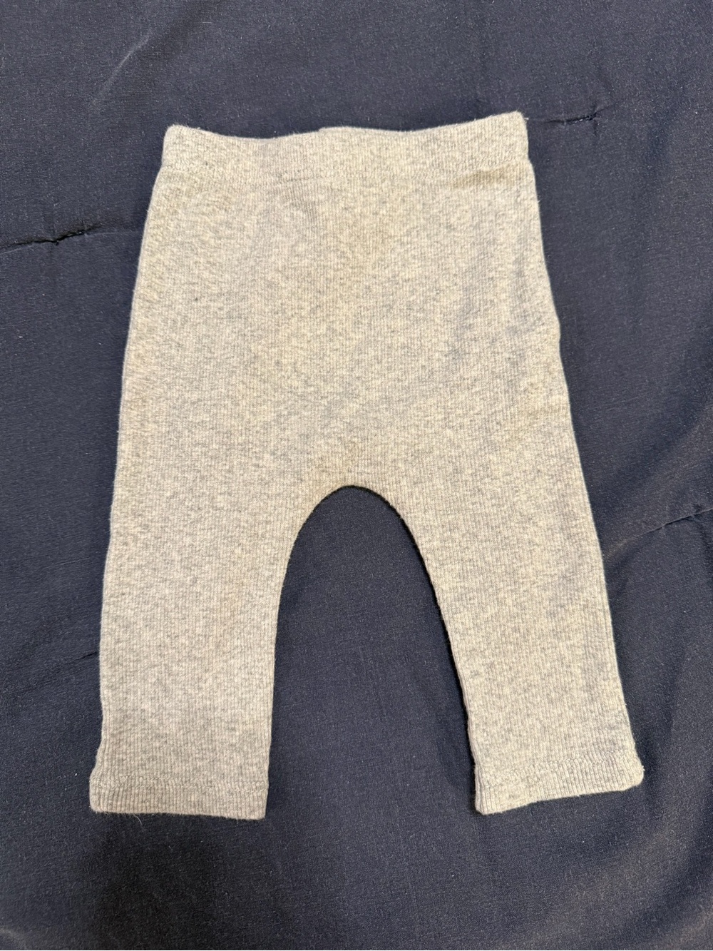 Rise Little Earthling Gray Knit Baby Pants - Soft Heather